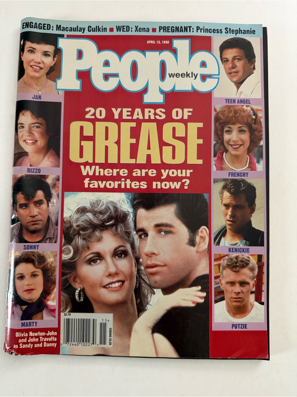 PEOPLE MAGAZINE ‘20 YEARS OF GREASE’ APRIL 13, 1998